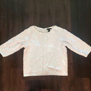 Forever 21 Sequin Top Size Medium
